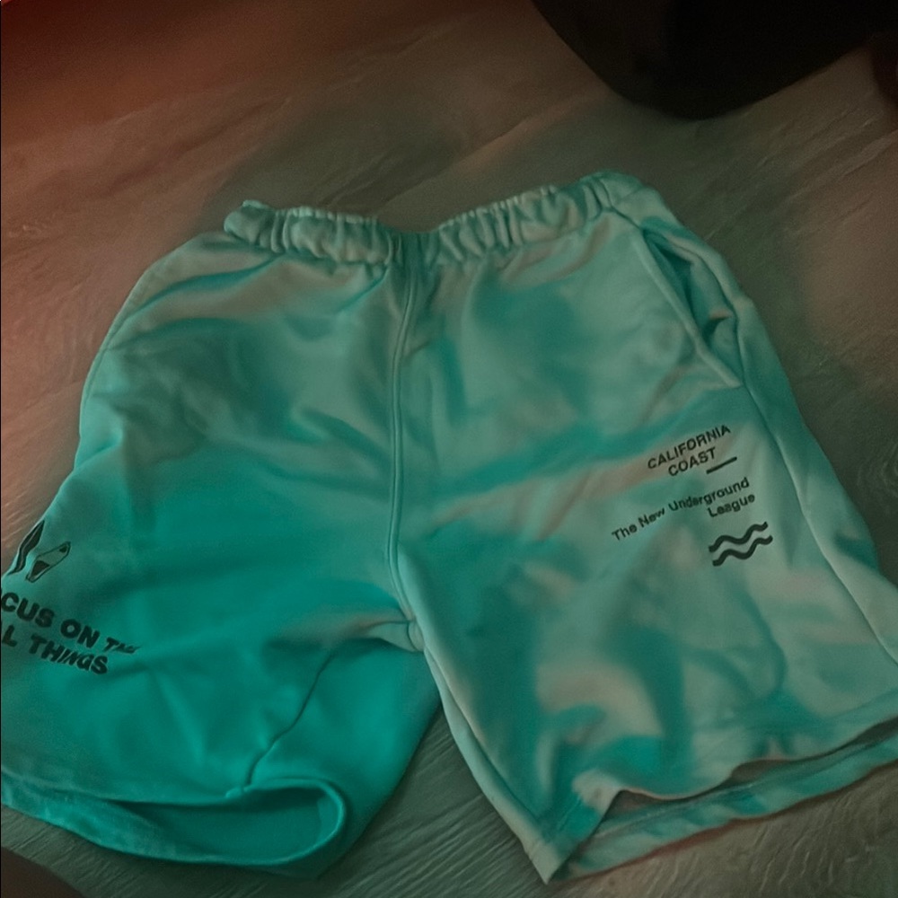 White Graphic Shorts